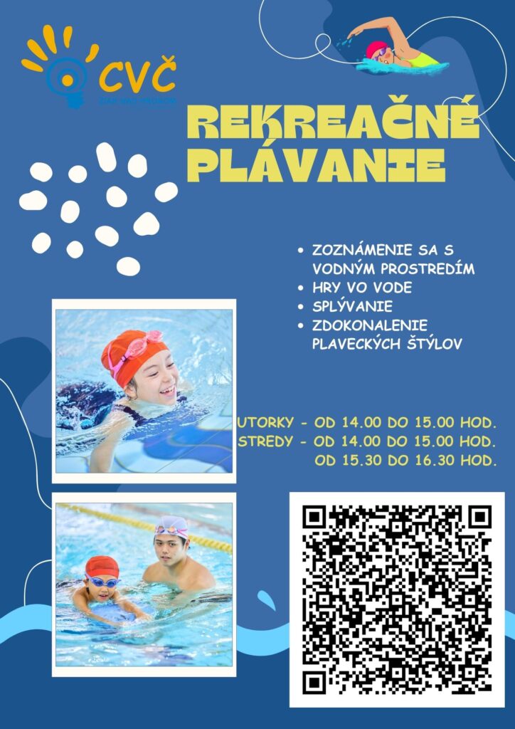 Plagát: Rekreačné plávanie ZŠ „A“