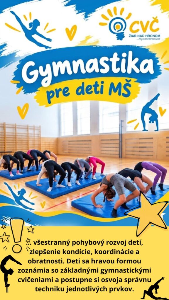 Plagát: Gymnastika pre deti MŠ „C“