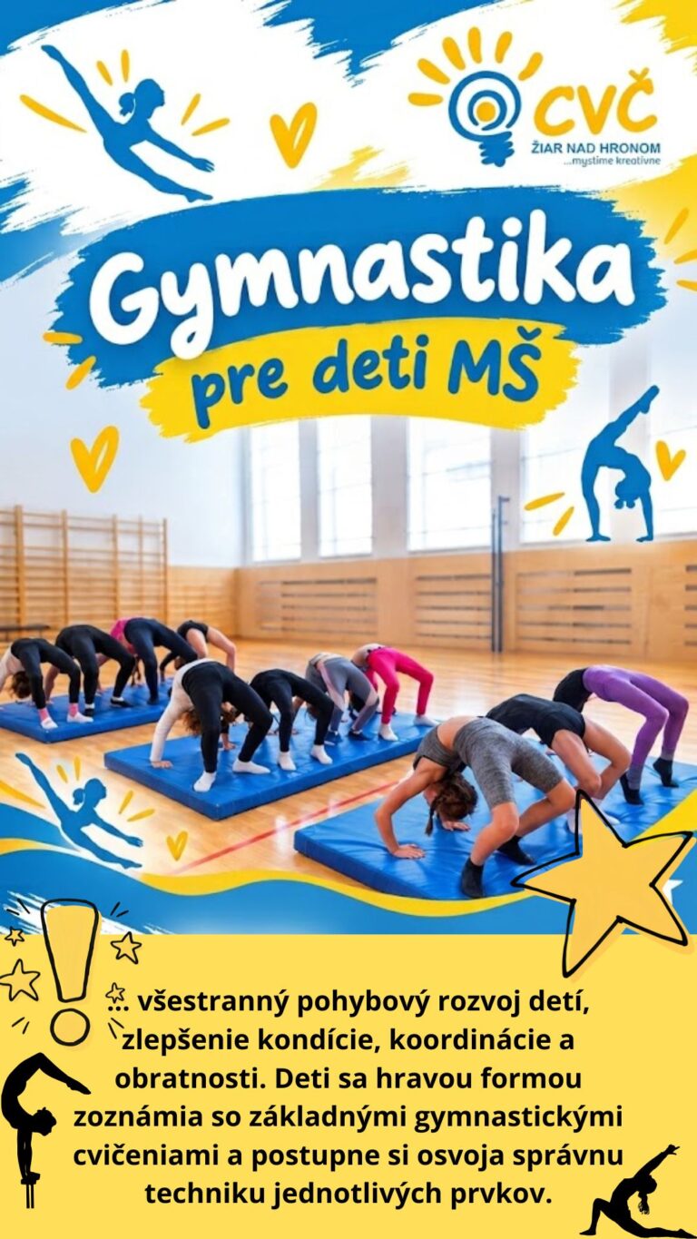 Plagát – Gymnastika pre deti MŠ