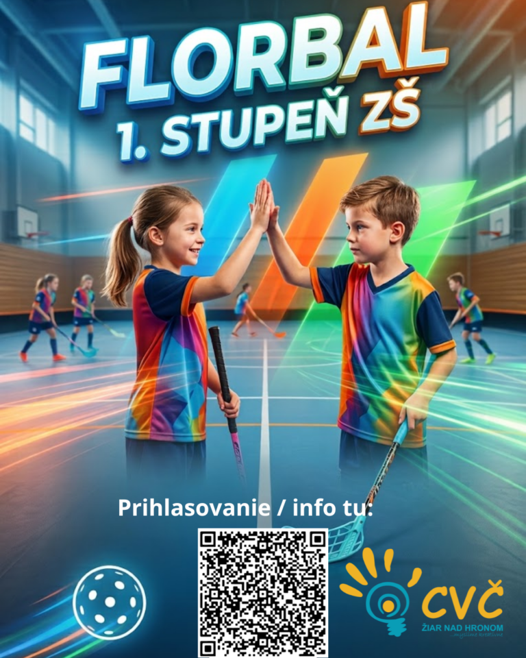 Plagát – Florbal ZŠ – I. stupeň
